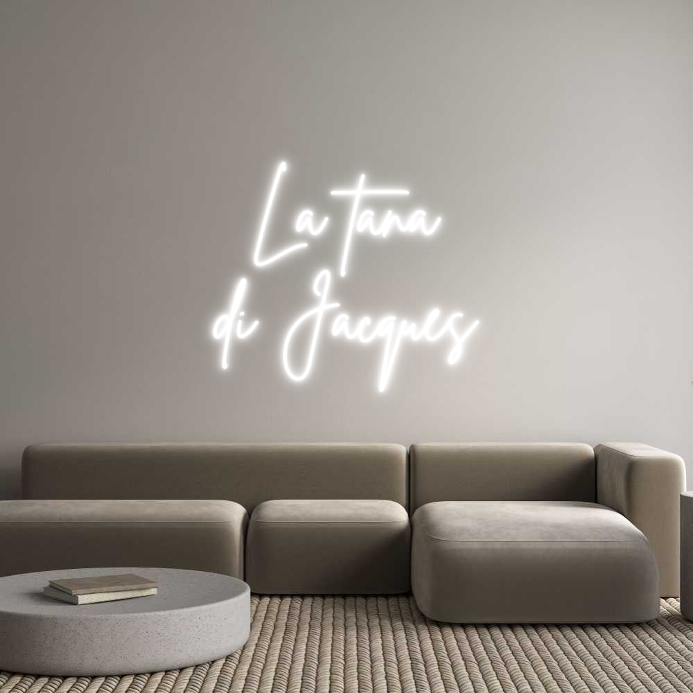 Custom Neon Sign Online Editor La tana
di J...
