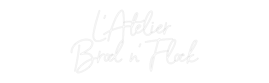 Custom Neon Sign Online Editor L’Atelier 
B...