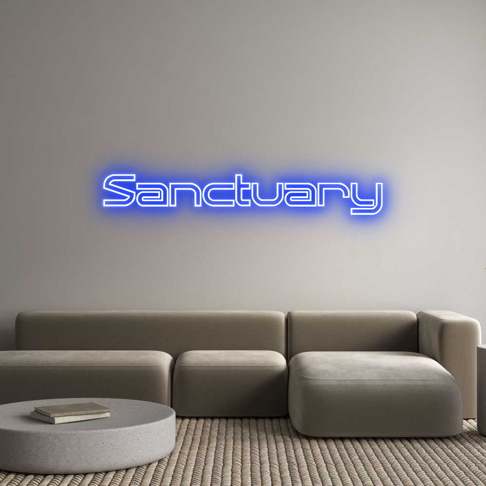 Custom Back Lit Neon Sign Online Editor Sanctuary