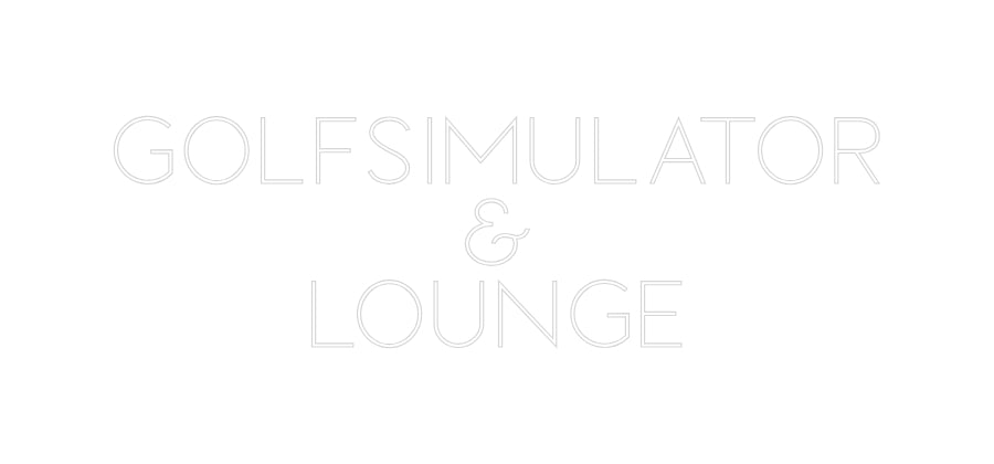 Custom Neon Sign Online Editor GOLFSIMULATOR...
