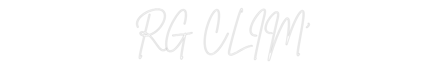 Custom Neon Sign Online Editor RG CLIM'
