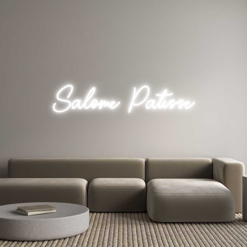 Custom Neon Sign Online Editor Salomé Pâtisse