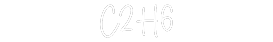 Custom Neon Sign Online Editor C2H6