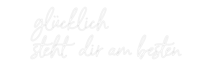 Custom Neon Sign Online Editor glücklich
st...