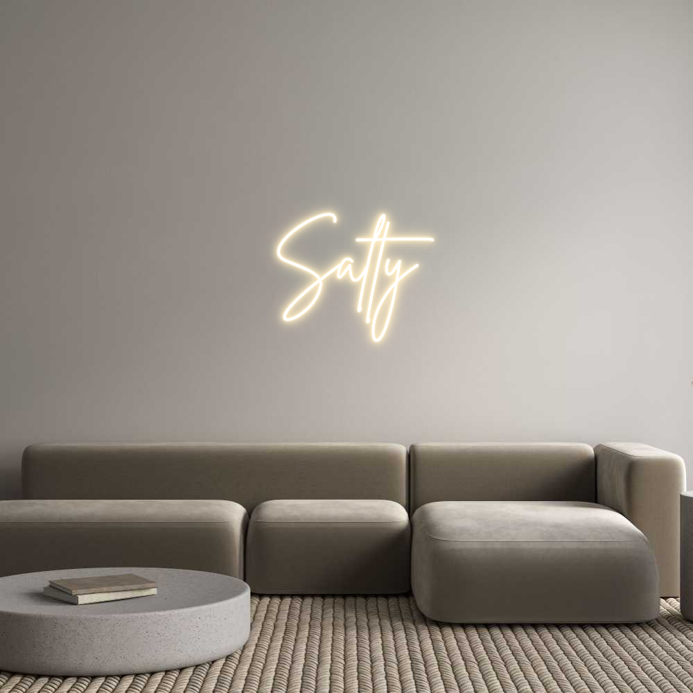 Custom Neon Sign Online Editor Salty