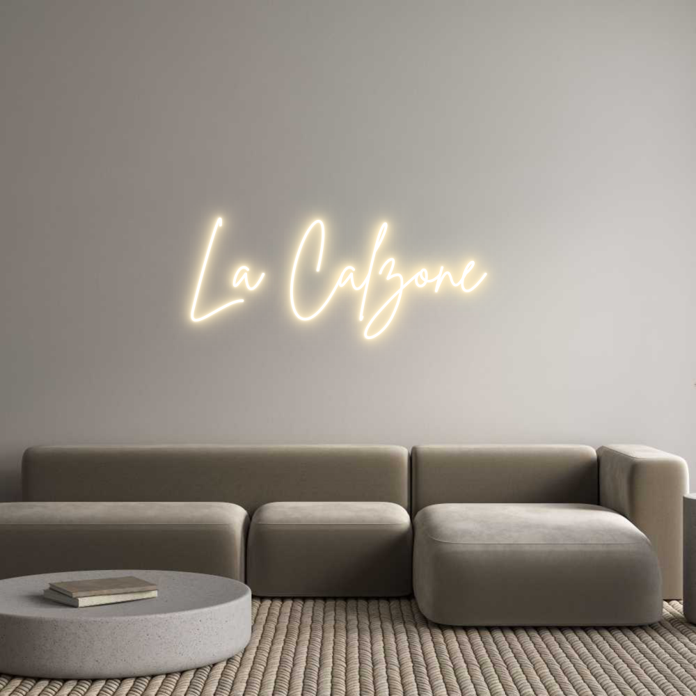 Custom Neon Sign Online Editor La Calzone