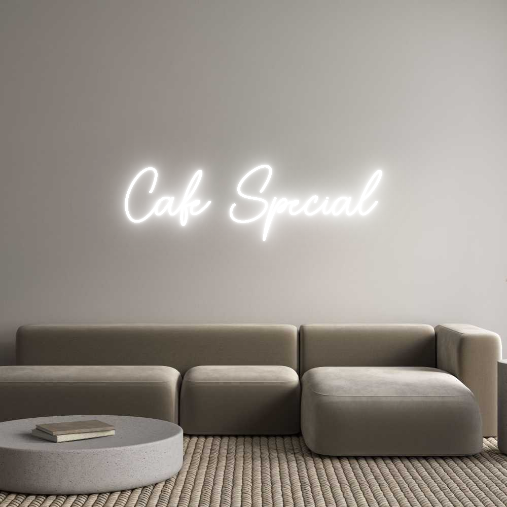 Custom Neon Sign Online Editor Cafe Special