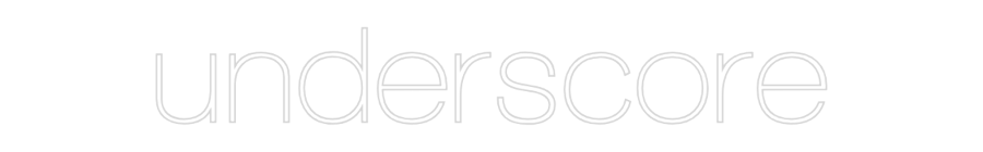 Custom Neon Sign Online Editor underscore