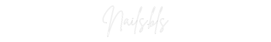 Custom Neon Sign Online Editor Nails.bls