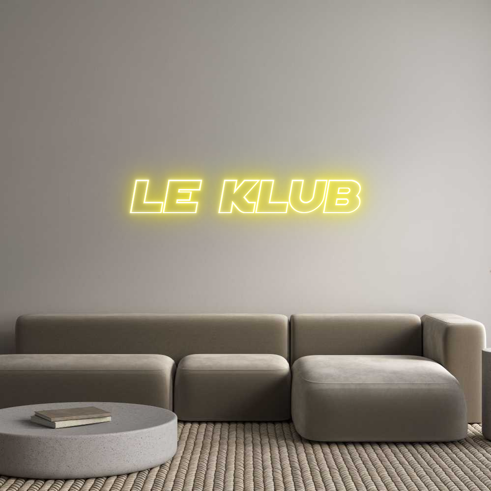Custom Neon Sign Online Editor LE KLUB