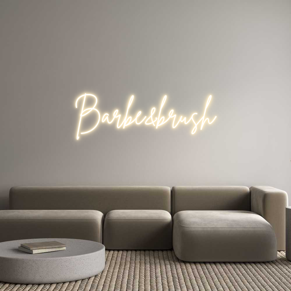 Custom Neon Sign Online Editor Barbe&brush