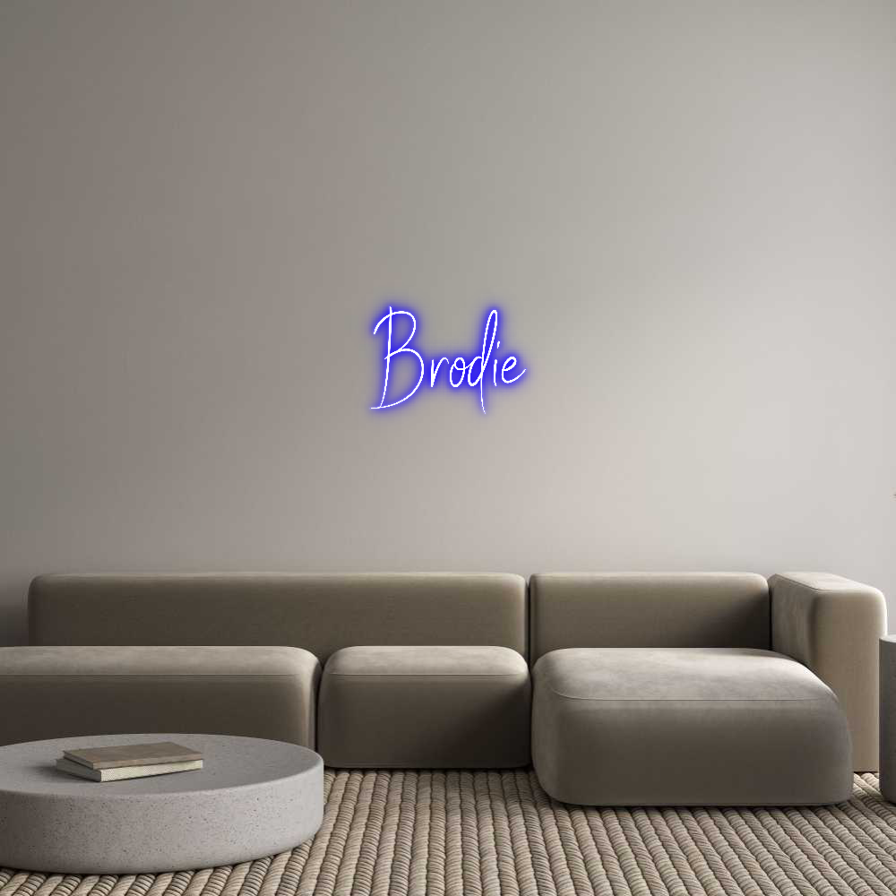 Custom Neon Sign Online Editor Brodie