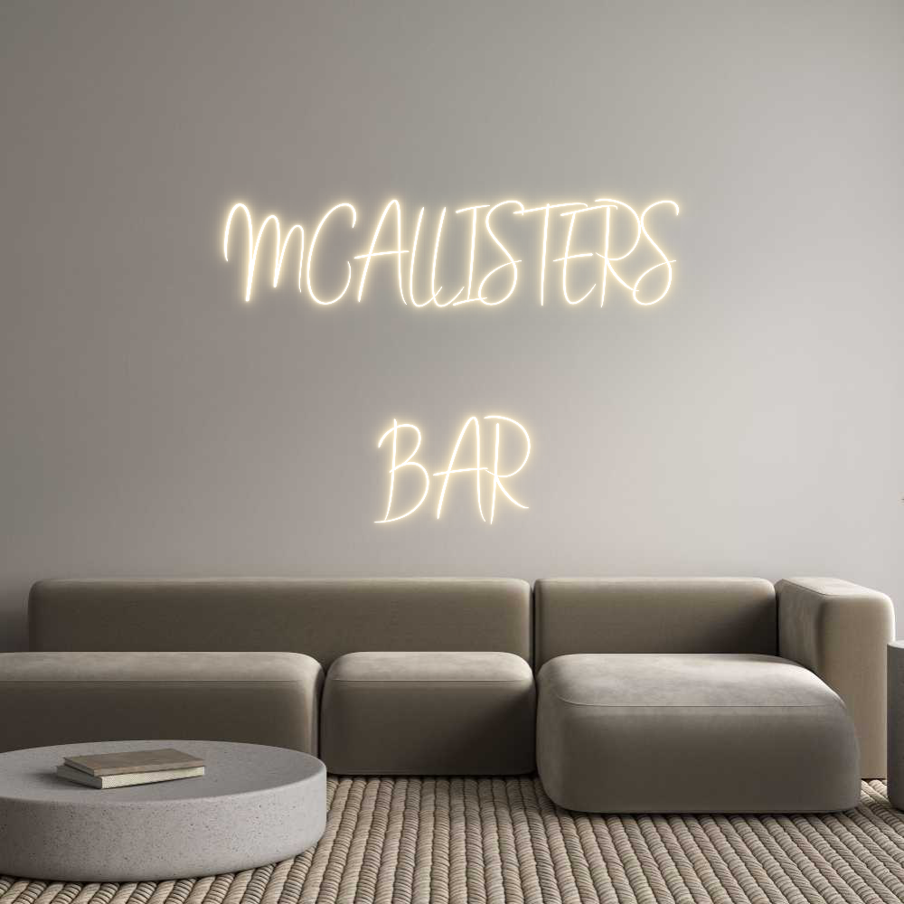 Custom Neon Sign Online Editor MCALLISTERS
...