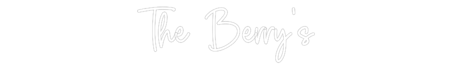Custom Neon Sign Online Editor The Berry's
