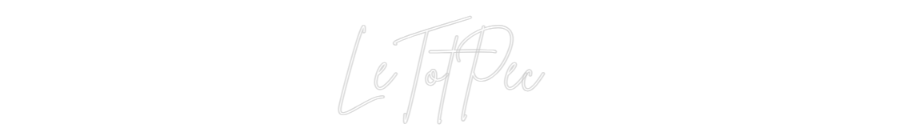 Custom Neon Sign Online Editor LeTotPec