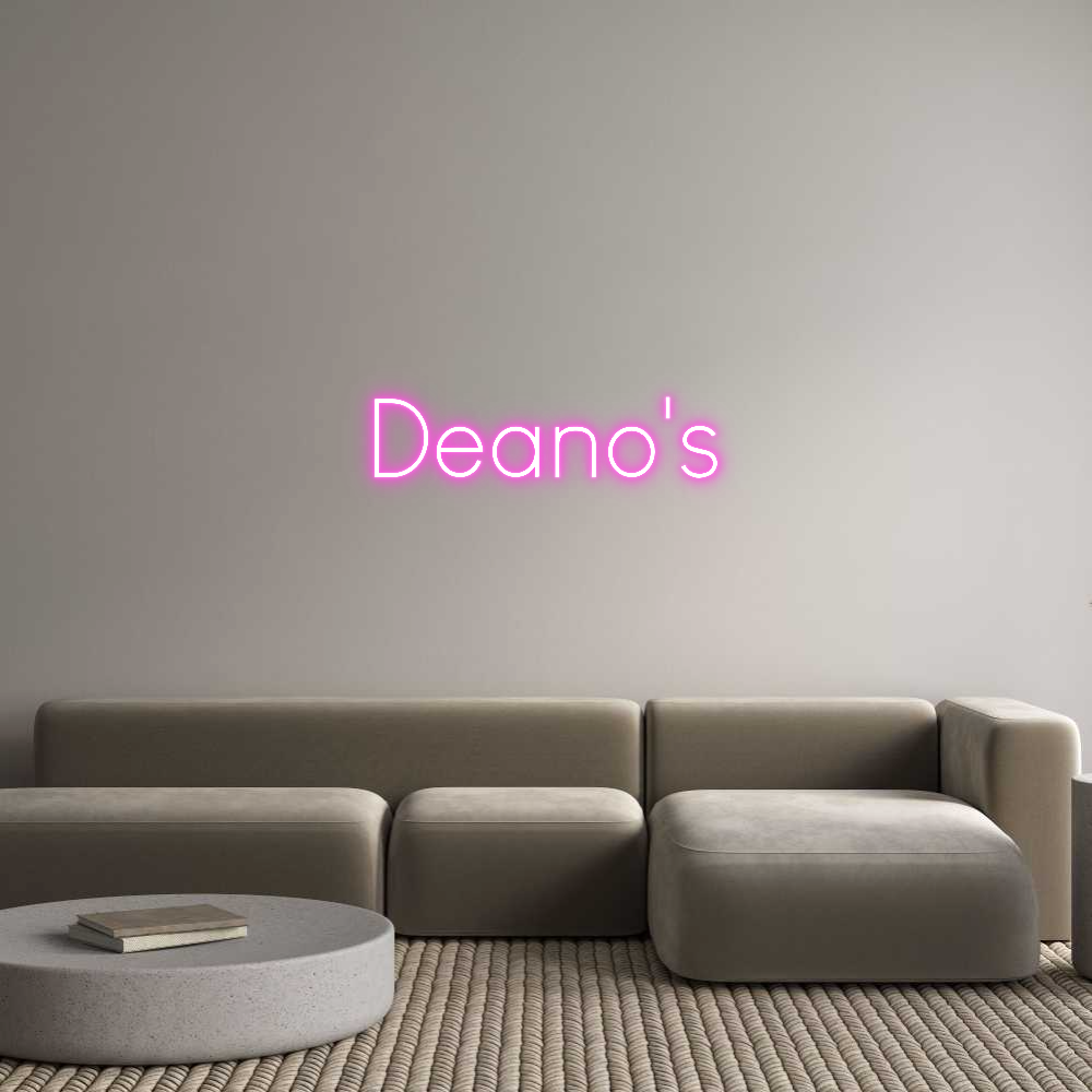 Custom Neon Sign Online Editor Deano's