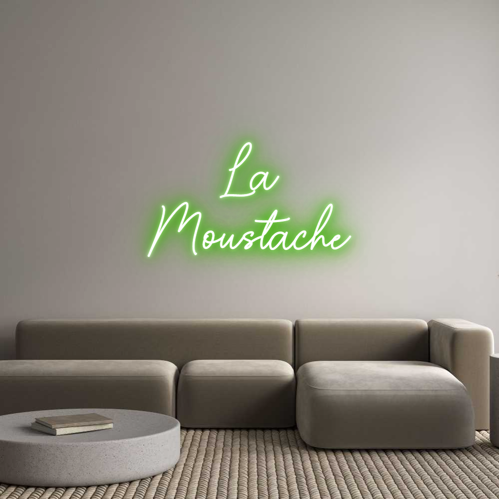 Custom Neon Sign Online Editor La
Moustache