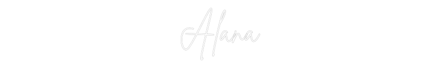 Custom Neon Sign Online Editor Alana