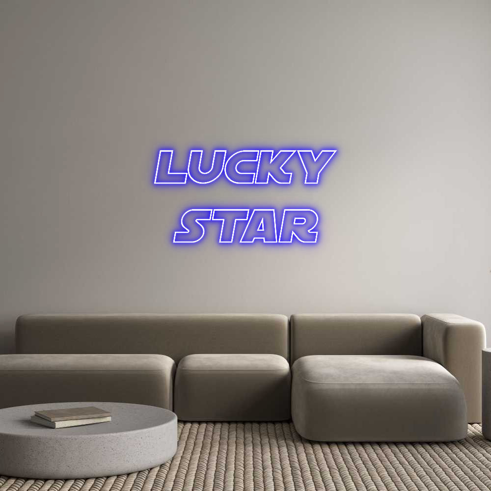 Custom Neon Sign Online Editor Lucky
Star