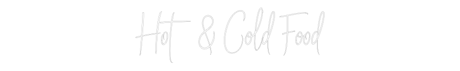 Custom Neon Sign Online Editor Hot & Cold Food