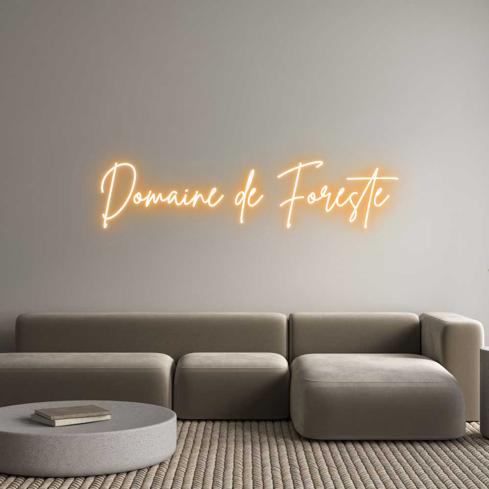 Custom Neon Sign Online Editor Domaine de Fo...