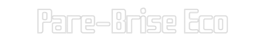 Custom Neon Sign Online Editor Pare-Brise Eco