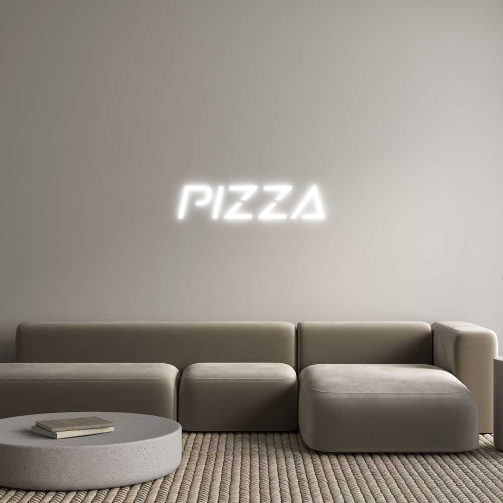 Custom Neon Sign Online Editor pizza