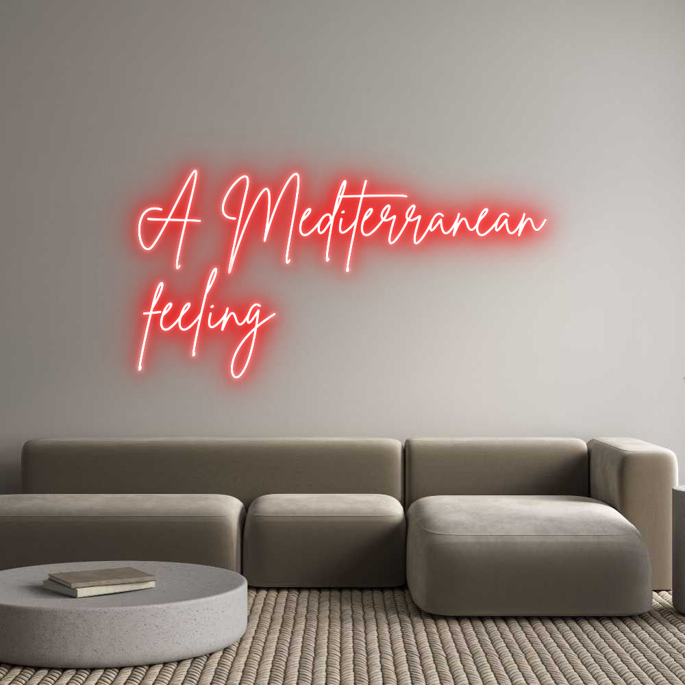 Custom Back Lit Neon Sign Online Editor A Mediterrane...