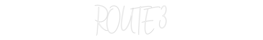 Custom Neon Sign Online Editor ROUTE 3