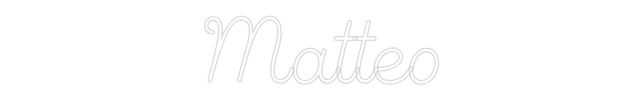 Custom Neon Sign Online Editor Matteo