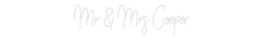Custom Neon Sign Online Editor Mr & Mrs Cooper