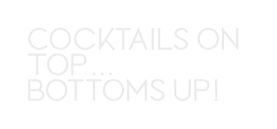 Custom Neon Sign Online Editor Cocktails on ...