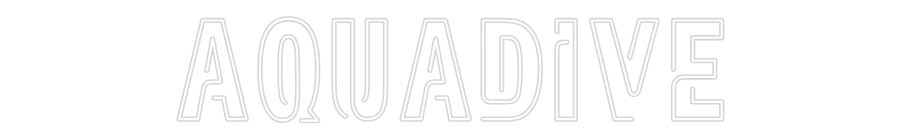 Custom Neon Sign Online Editor AQUADIVE