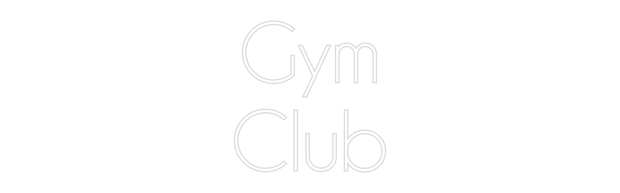 Custom Neon Sign Online Editor Gym
Club