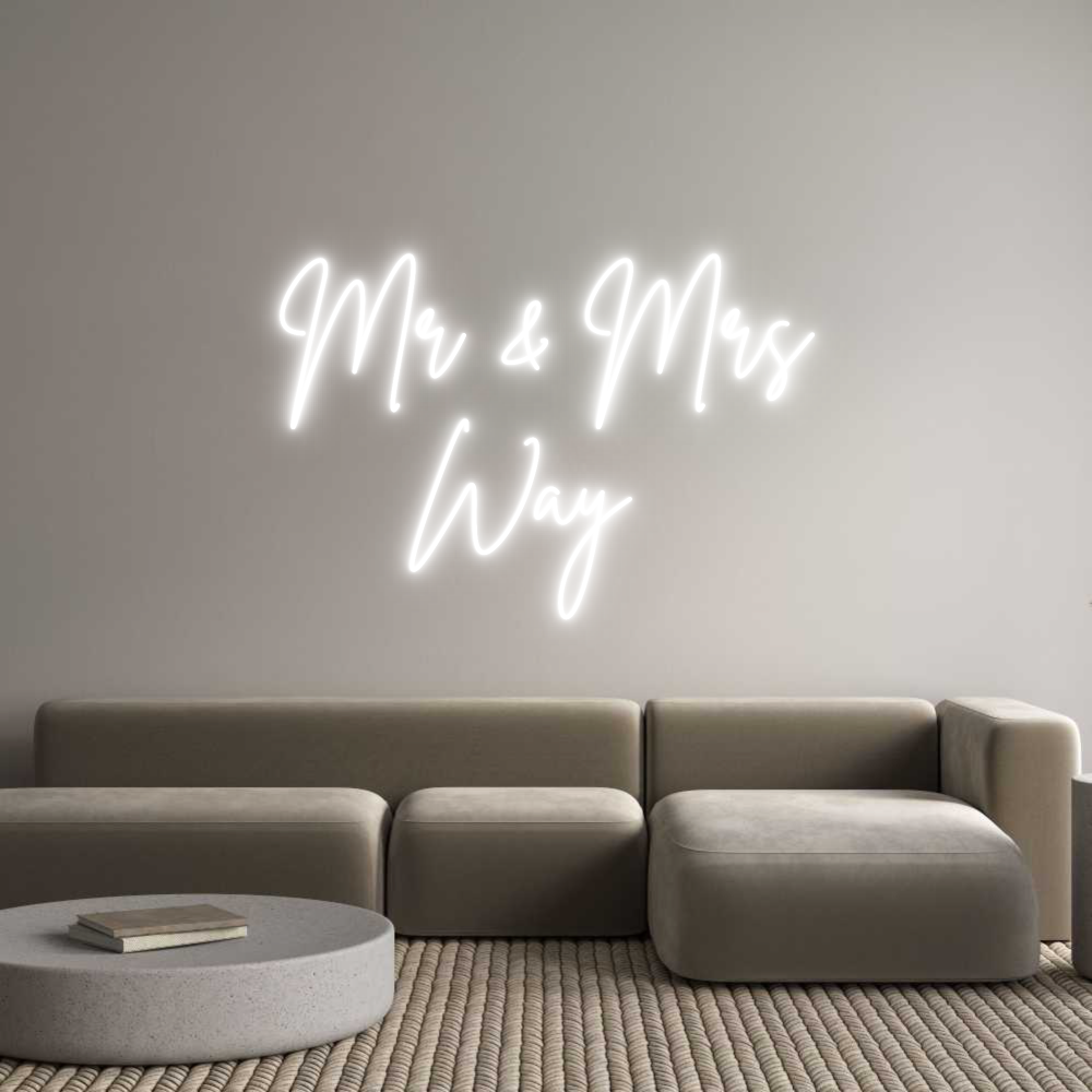 Custom Neon Sign Online Editor Mr & Mrs
   ...