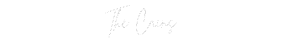 Custom Neon Sign Online Editor The Cains