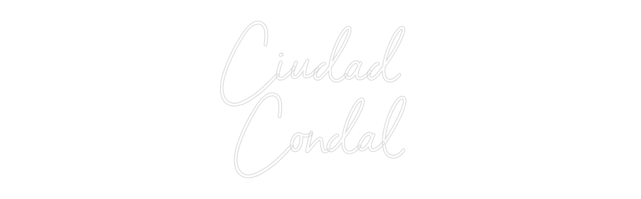 Custom Neon Sign Online Editor Ciudad
Condal