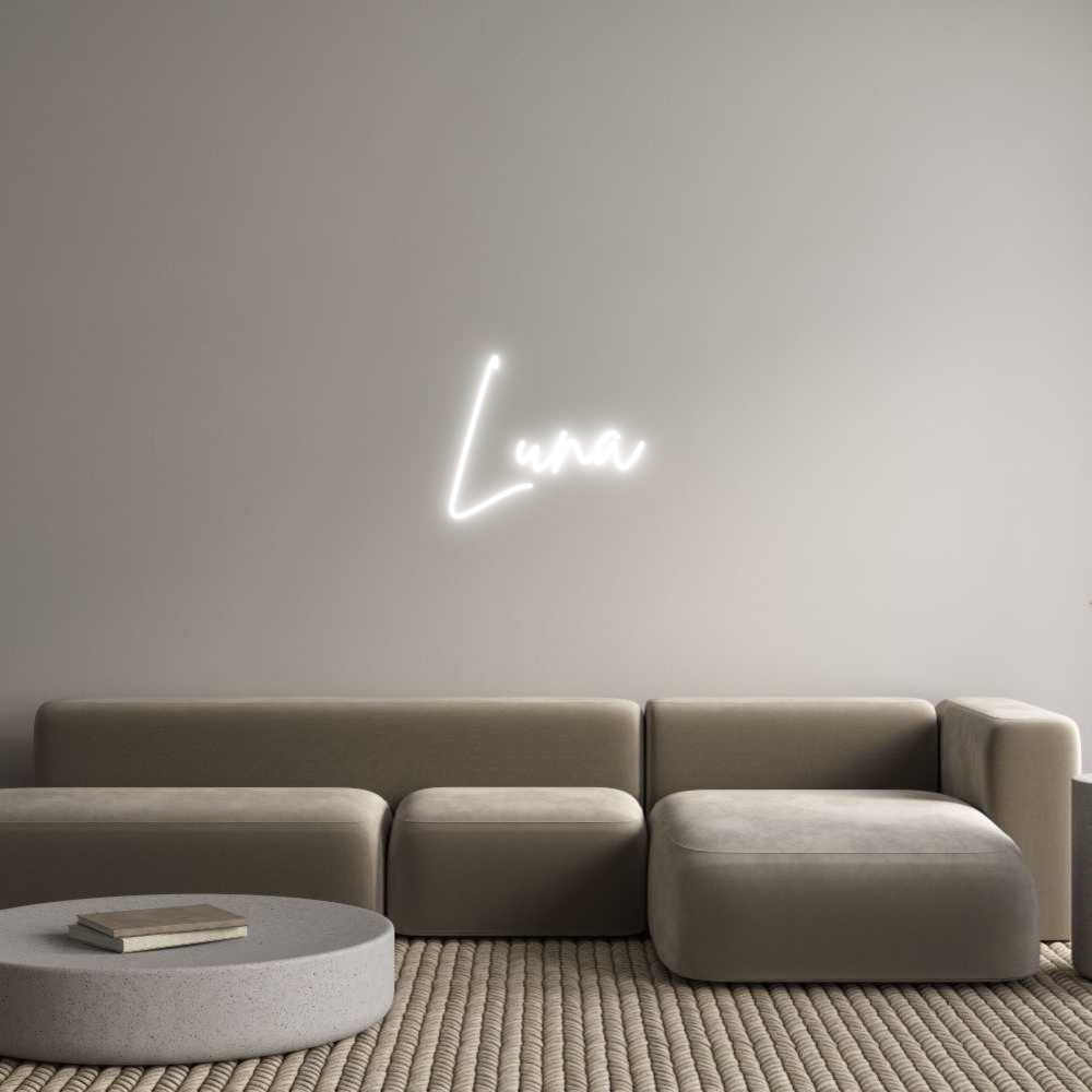 Custom Neon Sign Online Editor Luna