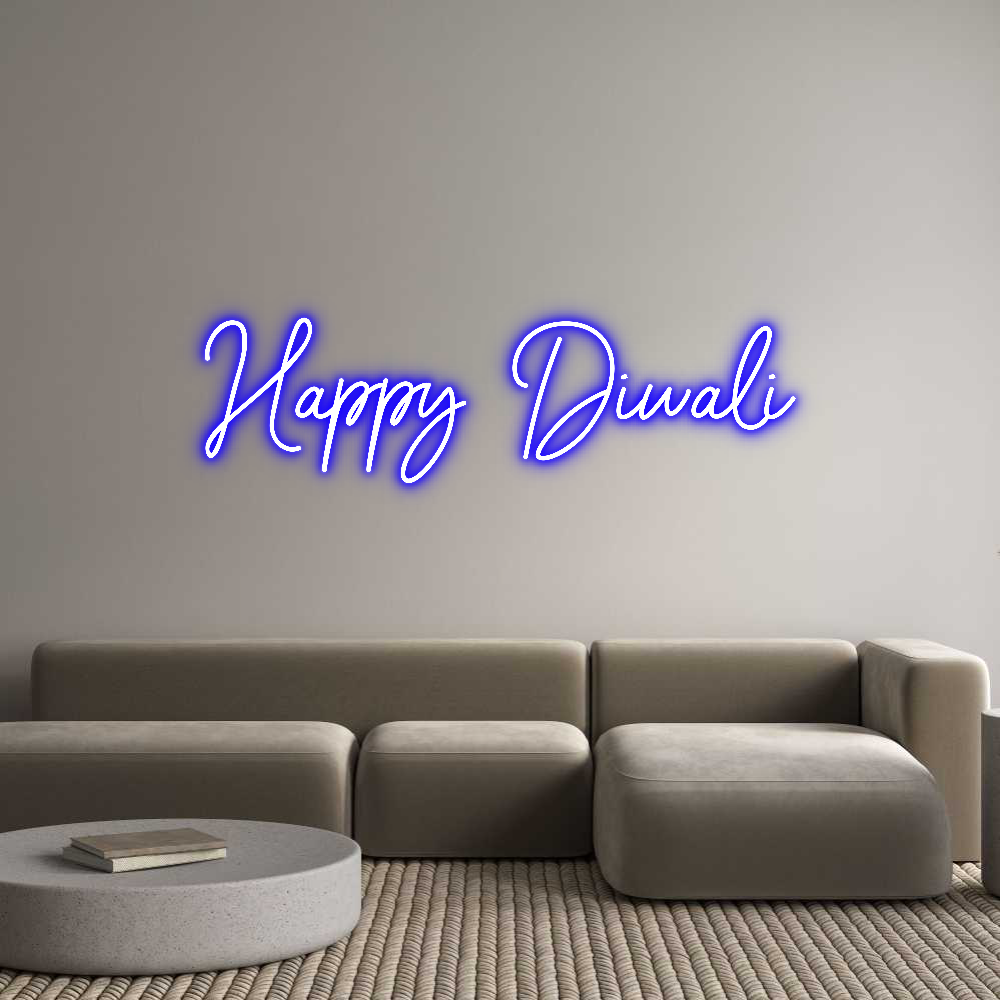 Custom Neon Sign Online Editor Happy Diwali