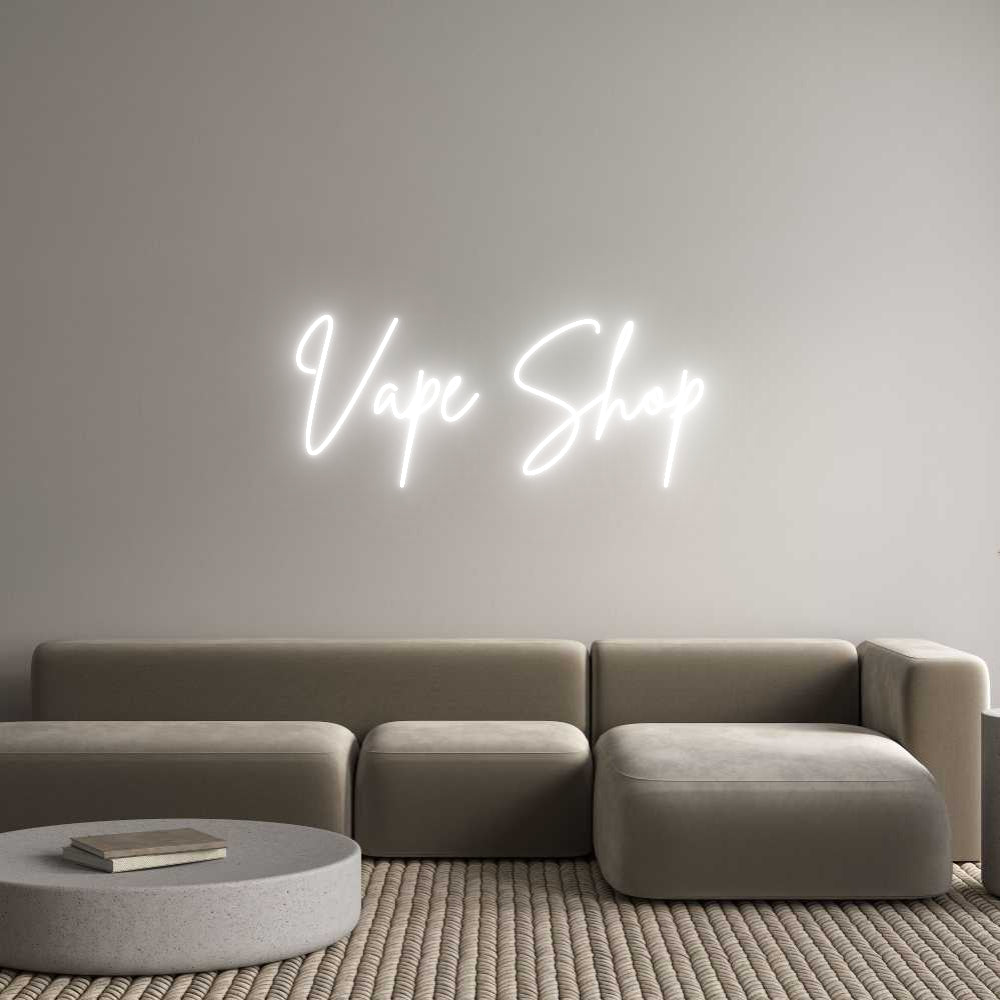 Custom Neon Sign Online Editor Vape Shop