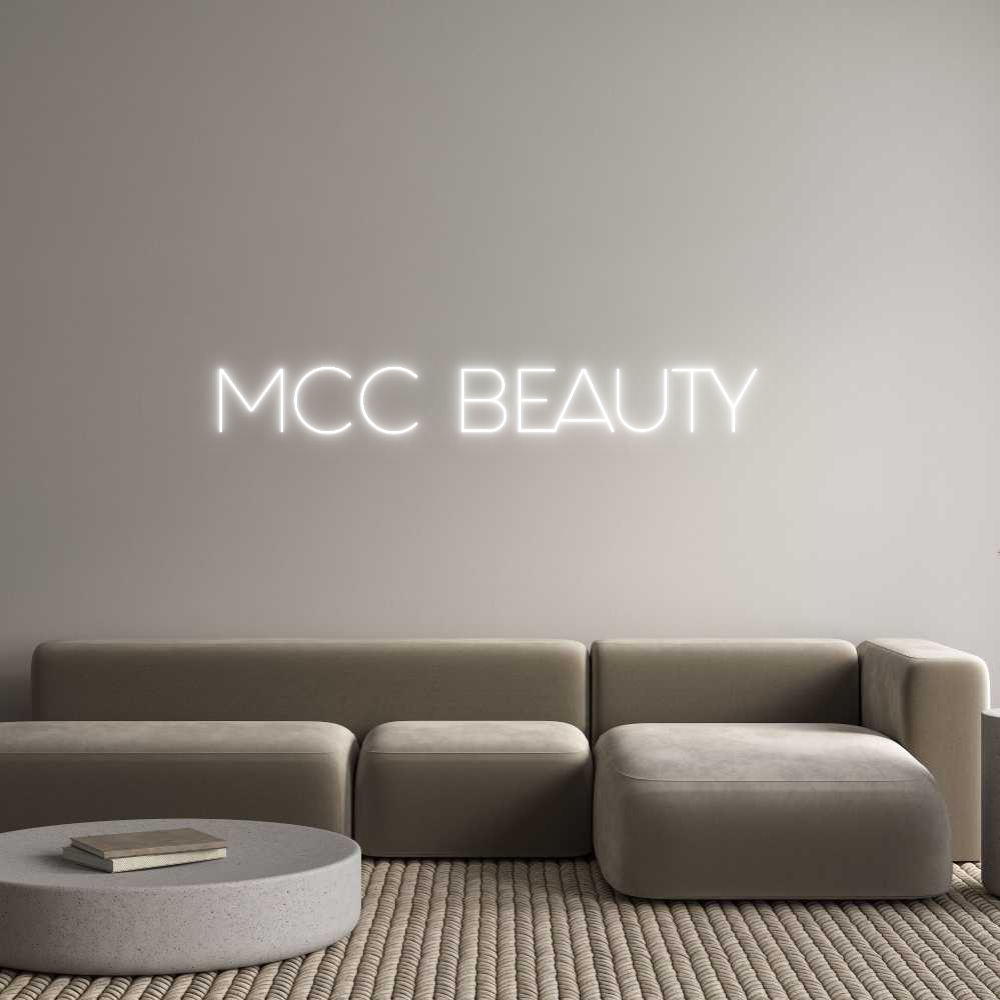 Custom Neon Sign Online Editor MCC BEAUTY