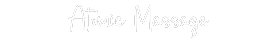 Custom Neon Sign Online Editor Atomic Massage