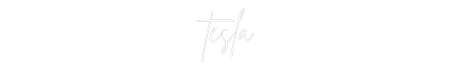Custom Neon Sign Online Editor tesla