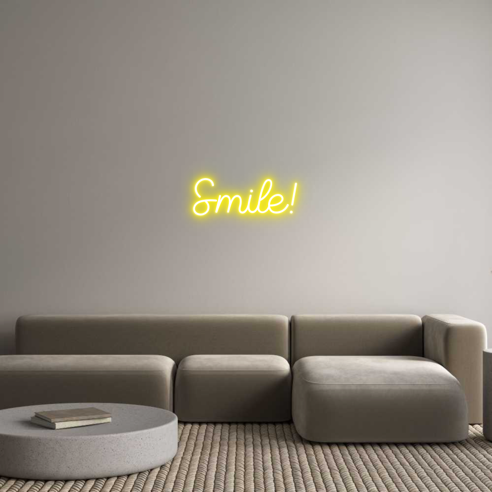 Custom Neon Sign Online Editor Smile!