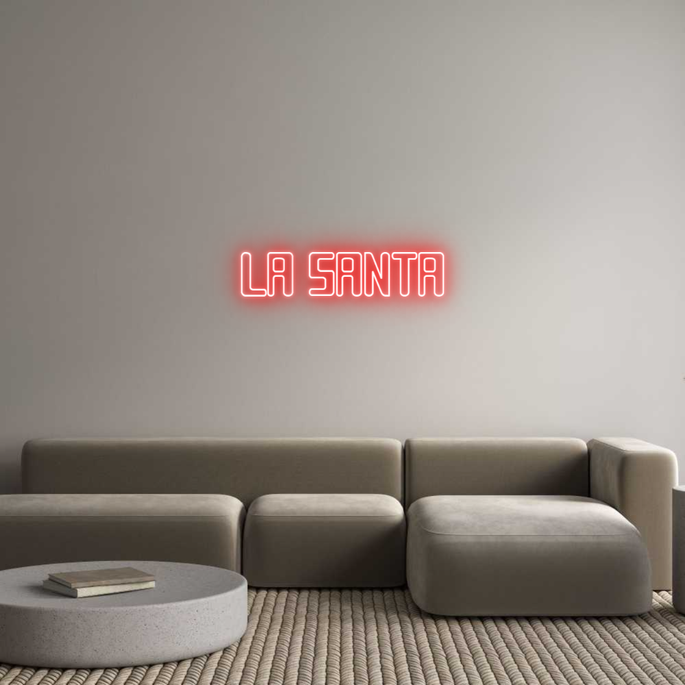 Custom Neon Sign Online Editor LA SANTA