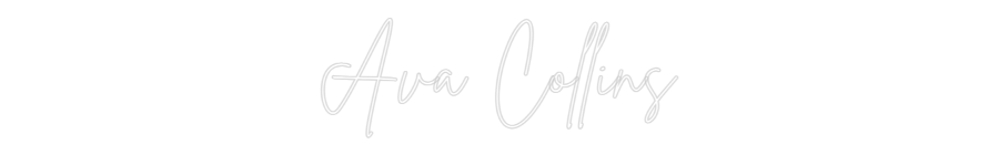 Custom Neon Sign Online Editor Ava Collins