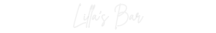 Custom Neon Sign Online Editor Lilla's Bar