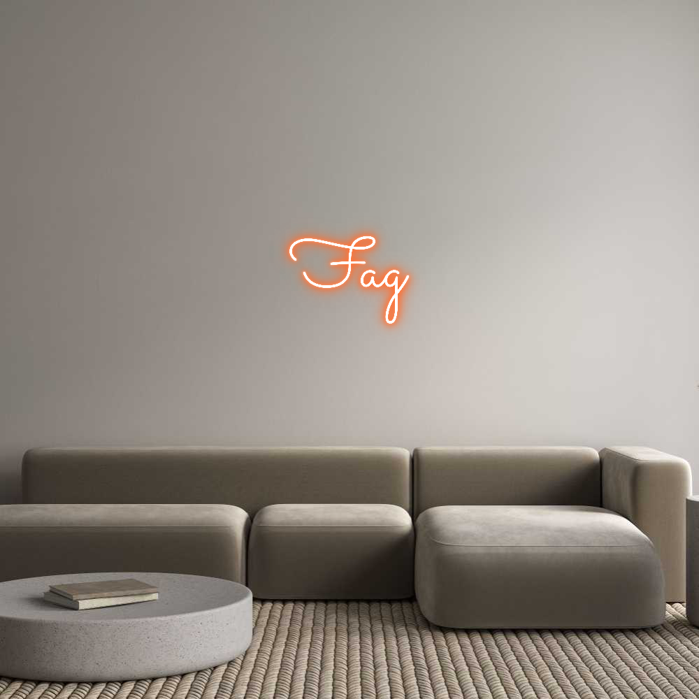 Custom Neon Sign Online Editor Fag