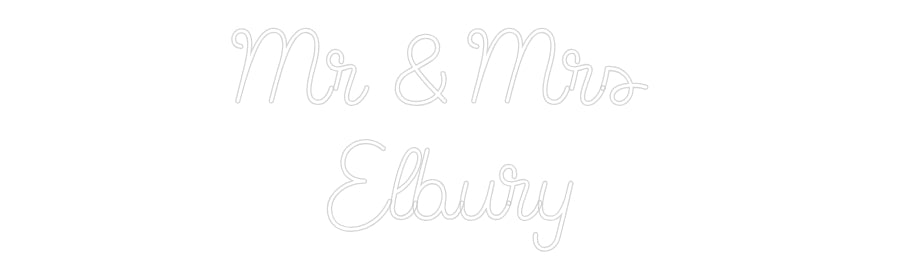 Custom Neon Sign Online Editor Mr & Mrs
El...