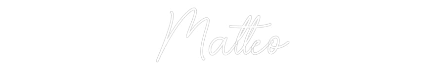 Custom Neon Sign Online Editor Matteo